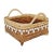 Wood Vintage Coastal Large Bamboo & Cowry Basket For Sale - Image 7 of 7