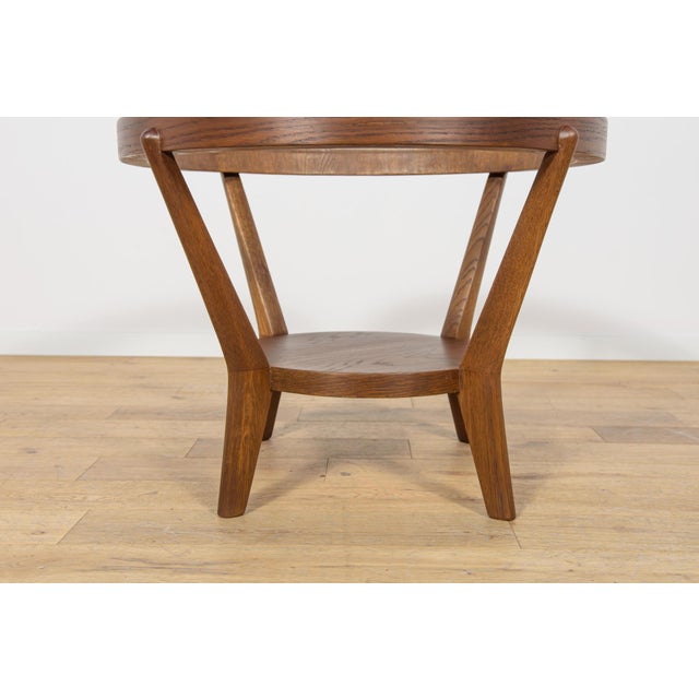 Oak & Glass Coffee Table by Karel Kozelka & Antonin Kropacek for Interior Praha, Czechoslovakia, 1940s For Sale - Image 9 of 12