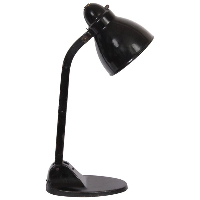 J. J. Pieter Oud Style Black Bauhaus Architects Desk Lamp, C. 1930 For Sale - Image 11 of 11