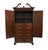Brown Century Furniture Solid Mahogany Traditional Chippendale Style 47" Clothing Armoire W. Pierced Wood Pediment For Sale - Image 8 of 15