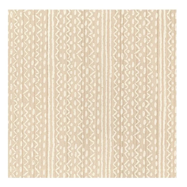 Contemporary Peter Fasano Angelina in Cream Tonal White on Off White Cotton Printed Fabric- 1 Yard For Sale - Image 3 of 5