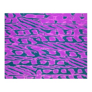 1970s Psychedelic Purple Texture Screen Print For Sale