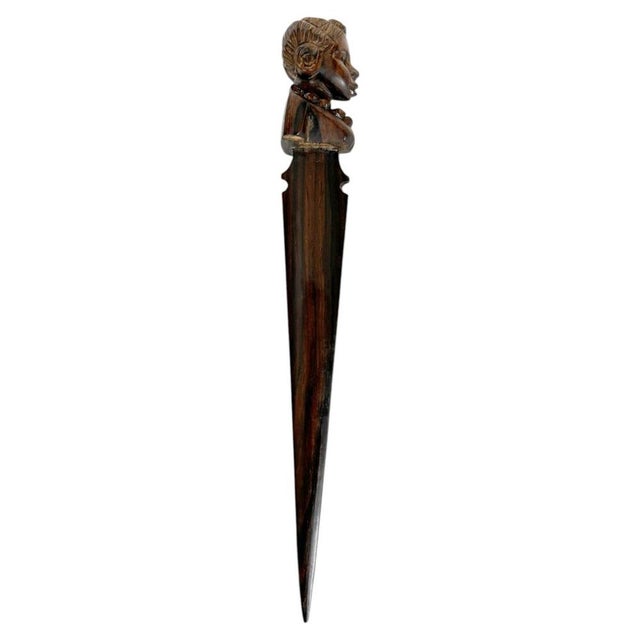 Vintage Art Deco Wooden Letter Opener, France, 1930s For Sale - Image 10 of 10