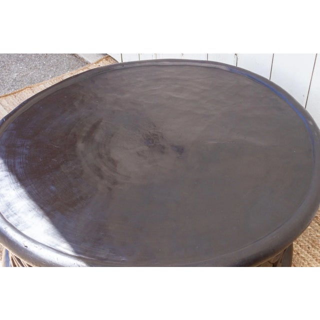 Exceptional Large African Floral Bamileke Table For Sale In Los Angeles - Image 6 of 11