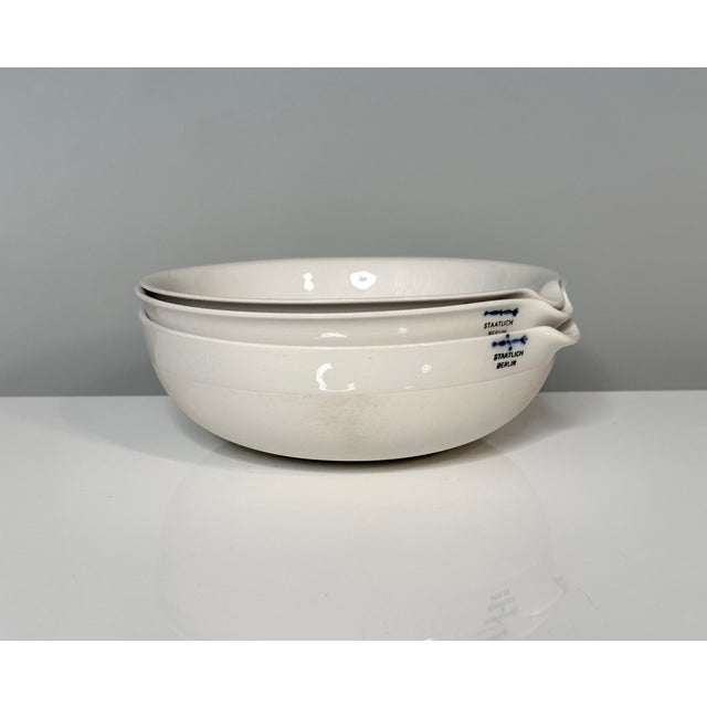 Porcelain LAB Bowls with Spout from KPM Berlin, Germany, 1920s, Set of 3 For Sale - Image 4 of 17