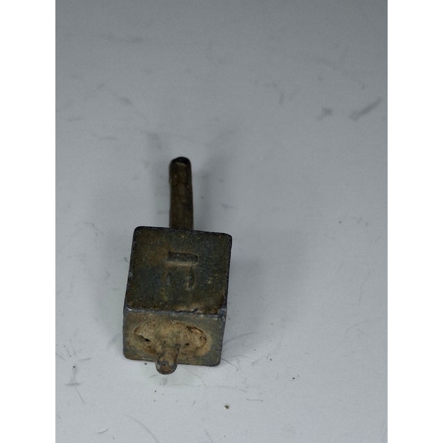 Antique Lead Dreidels Excavated From Uman, Ukraine - Late 19th/Early 20th Century Jewish Hanukkah Artifacts For Sale - Image 14 of 18