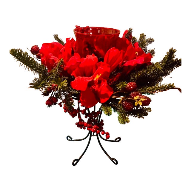 Nearly Natural Amaryllis Candelabrum For Sale