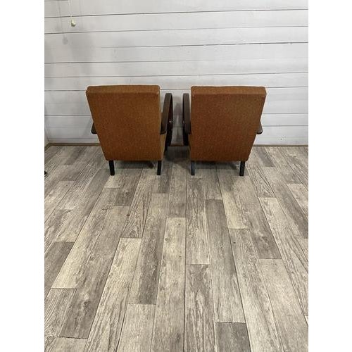 Original Relax Chairs by Halabala, Set of 2 For Sale - Image 4 of 7