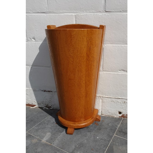 Mid-Century Modern Mid-Century Danish Oak Wall Umbrella Stand, 1970s For Sale - Image 3 of 10