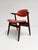 Red Colored Leather Cowhorn Chair, 1970s For Sale - Image 12 of 16