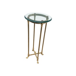 La Barge Italian Brass Pedestal For Sale