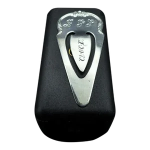 Vintage 1970s S. Kirk & Son Sterling Silver Floral Scrolls Bookmark Clip Monograms