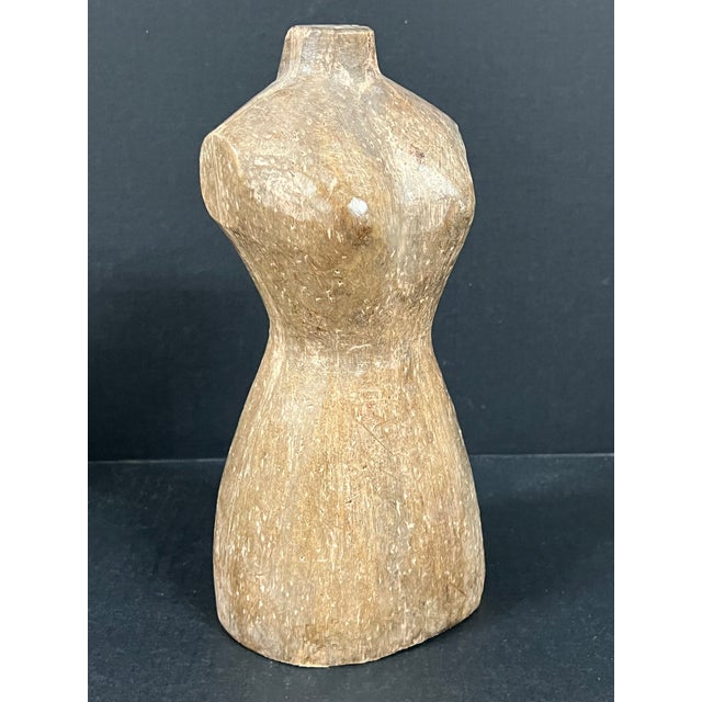 Late 20th Century Carved Wooden Female Torso Sculpture For Sale In New York - Image 6 of 7