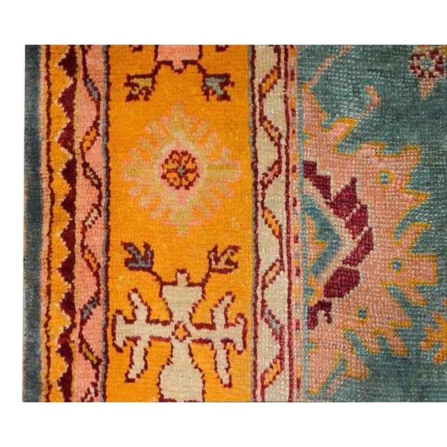 1930s Early 20th Century Turkish Oushak Rug For Sale - Image 5 of 13