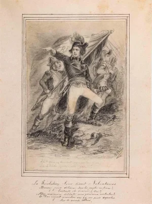 Marc Arrowt, La Liberté Guide nos Jour, Original Etching, 19th-Century