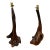 1960s Mid-Century Modern Drift Wood Table Lamps 30” - Set of 2 For Sale