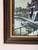 Brown 1960’s Frank European Town Landscape Scene Oil on Canvas Painting, Framed For Sale - Image 8 of 11
