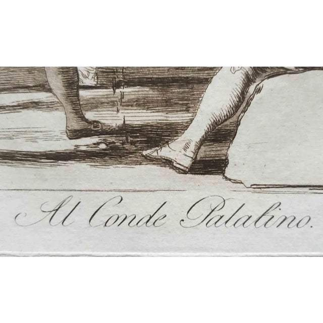 Al conde Palatino from "Los Caprichos" is an original artwork realized by the artist Francisco Goya and published in 1799....