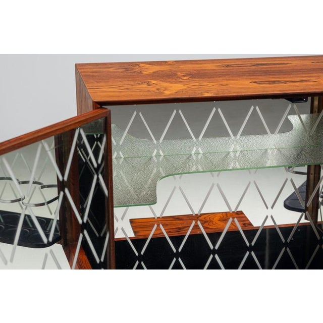 Bar Cabinet in Rosewood by Illum Wikkelso for C. F. Christensen, Denmark, 1960 For Sale - Image 12 of 18