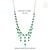 18k White Gold 22.17ct Natural Emerald Chandelier Vintage Necklace With Diamonds For Sale - Image 10 of 16