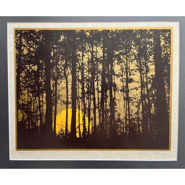 Vintage Judi & Les Hellman Signed and Numbered Limited Edition Serigraph Aprox. dimensions: Frame: 20"H x 22"W Opening...