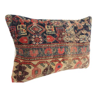 Antique Handmade Tribal Navy Blue Rug Pllow -18'' X 22'' For Sale