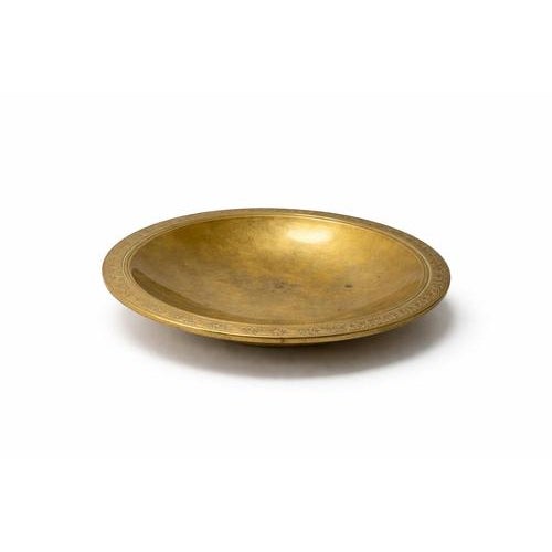 Vintage Danish Art Deco Polished Bronze Dish by Just Andersen, 1930s For Sale - Image 4 of 8