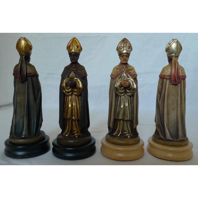 Mid 20th Century 18 Karat Gold Gilt Anri Montsalvat Chess Set For Sale - Image 9 of 13