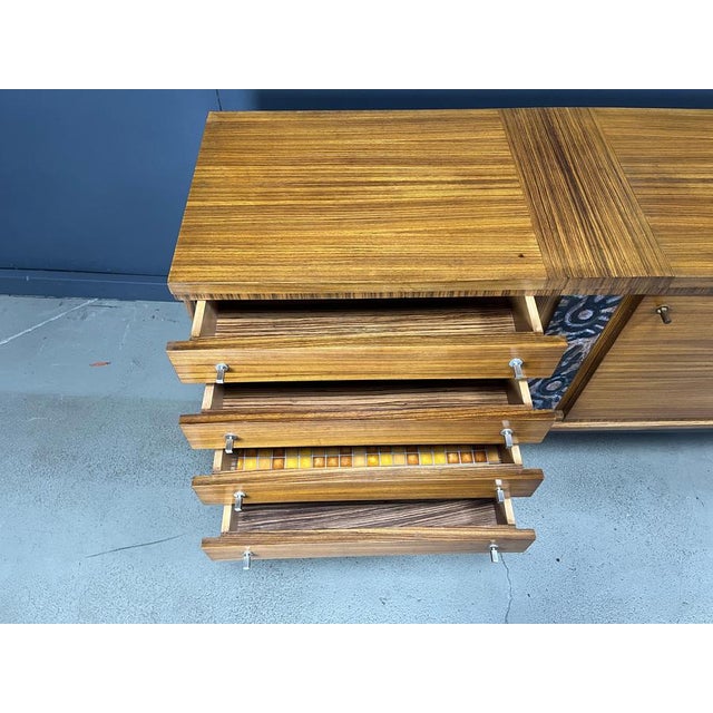 Tan Vintage Sideboard by Pieter De Bruyne for AL Meubel, 1960s For Sale - Image 8 of 11