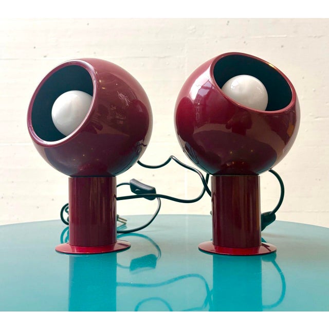 Magnetic Eyeball Table Lamps, Italy, 1970s For Sale - Image 17 of 17