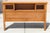 Wood Mid-Century Modern Full Size Bar Headboard – 1970s Vintage Wood Frame With Storage & Brass Grille Panels For Sale - Image 7 of 17