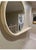 Vintage Postmodern Jay Spectre Wall Mirror Console Shelf Striking postmodern wall mirror with an integrated floating...