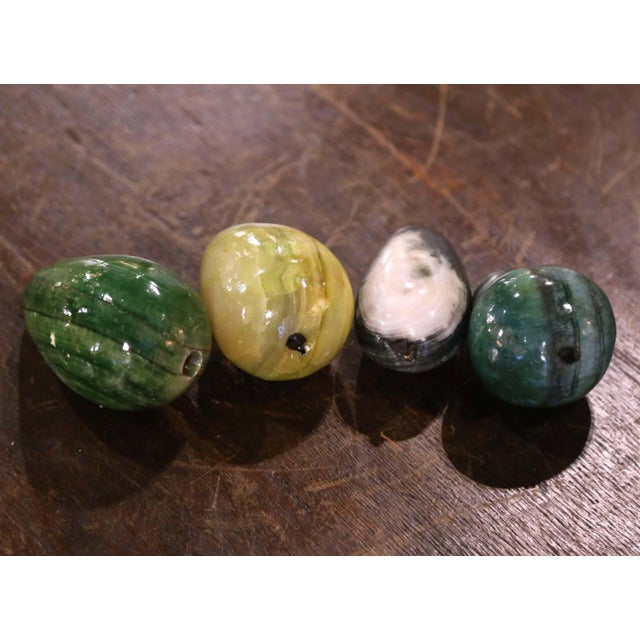 Italian Mid-Century Italian Hand-Carved Stone Fruit Sculptures, Set of Ten For Sale - Image 3 of 6