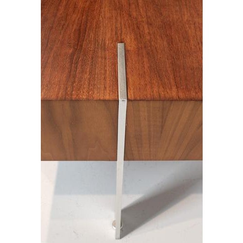 Wood Vintage Postmodern Side Table For Sale - Image 7 of 9