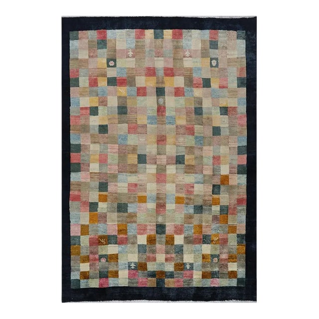 1980s Old Persian Shiraz Area Rug 5'2"×7'7" For Sale