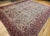 Antique Persian Ziegler Mahal Sultanabad Rug, Hand-Knotted Wool, Geometric Pattern, 11x14, Ivory & Red For Sale In Chicago - Image 6 of 17