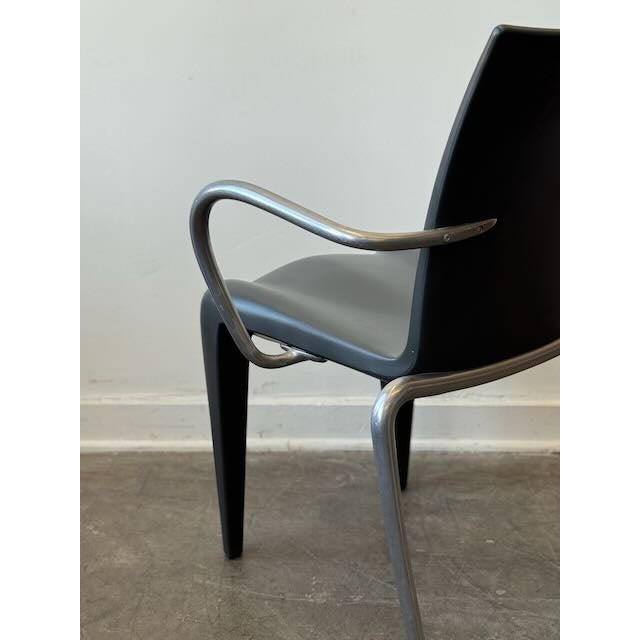 Gray Vintage Philippe Starck for Vitra "Louis 20" Chair in Gray For Sale - Image 8 of 8