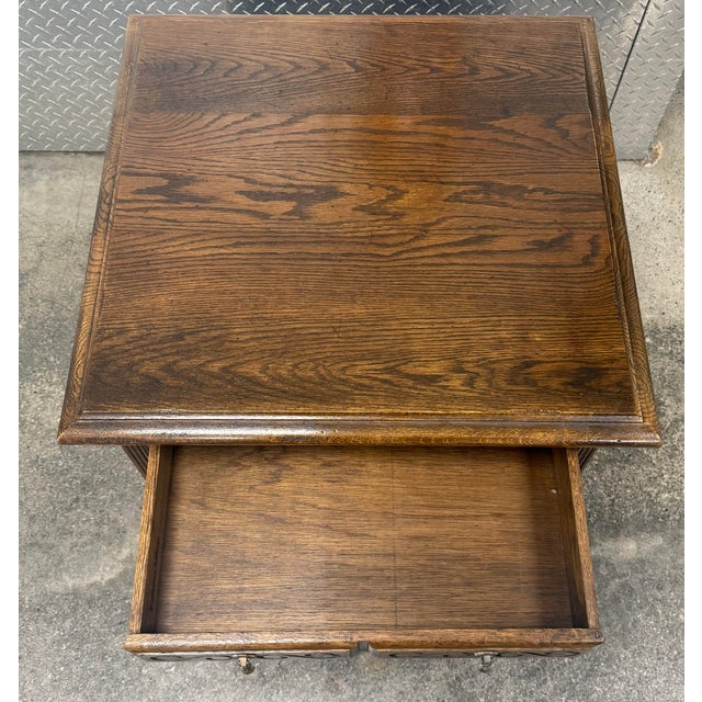 1990s Vintage Ethan Allen Royal Charter Nightstand/End Table For Sale - Image 5 of 10