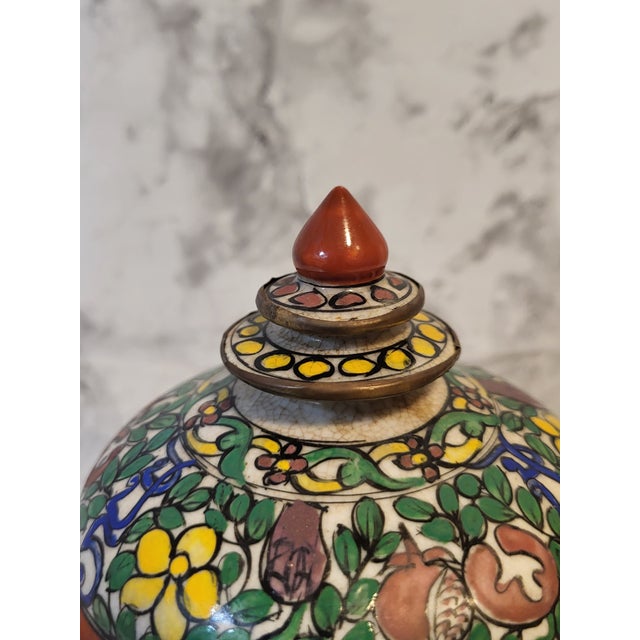 Vintage Benjarong Porcelain Lidded Vessel For Sale In San Francisco - Image 6 of 13