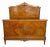 1920s French Neoclassical Burl Maple Full Size Bed Frame For Sale