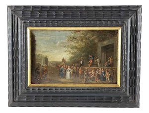 Flemish Artist, Landscape, 1600, Oil on Panel, Framed