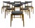 Vintage Scandinavian Teak Chairs, Set of 6 For Sale