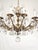 1950s Antique 12 Light Captivating Curvaceous Brass Cut Lead Crystal Chandelier For Sale - Image 5 of 10