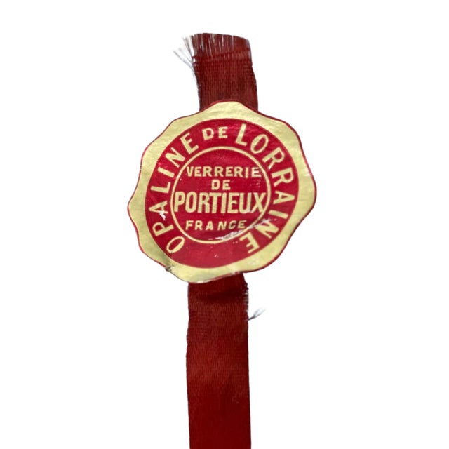 1920s French Art Deco Light Turquoise Hand-Blown Opaline Glass Vases, 1920s, Set of 2 For Sale - Image 5 of 6