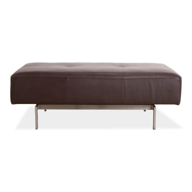 Animal Skin Dono 6100 Ottoman in Brown Leather from Rolf Benz For Sale - Image 7 of 9
