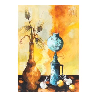 Vase and Lamp, Paul Maurice Chevalier, Painting For Sale