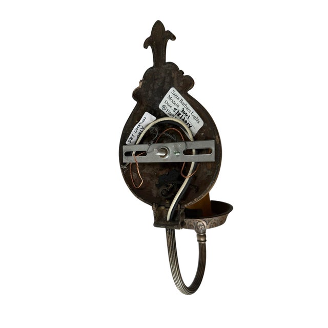 Antique Bronzed Finished Single Wall Sconces For Sale In Los Angeles - Image 6 of 10