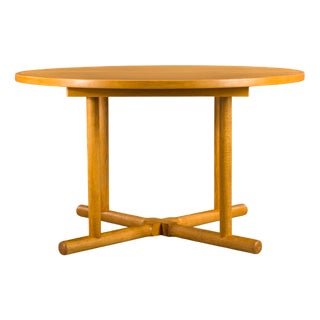Danish Extendable Oak Dining Table by Kurt Østervig for Jason Møbler, 1950s For Sale