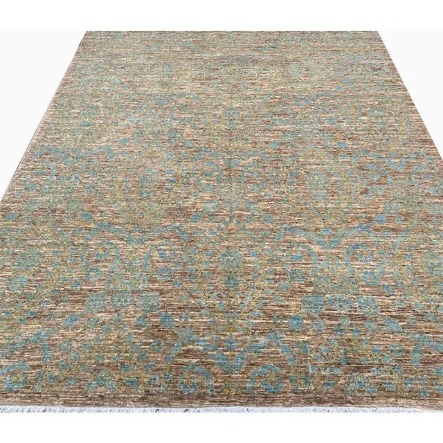 Handwoven Transitional Style Area Rug 7’10” X 10’1″ For Sale In Dallas - Image 6 of 12