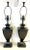 Designer Bronze Urn Table Lamps With Matching Finials- a Pair For Sale - Image 12 of 13